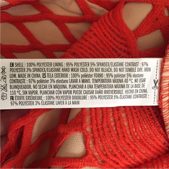 Endless Rose Guipure Lace Dress Chili NWT - Picture 6 of 12